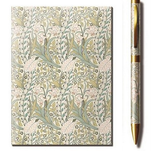William Morris Design A6 Notebook and Pen