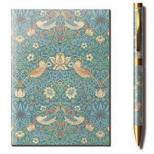 William Morris Design A6 Notebook and Pen - Choice of 3 Designs