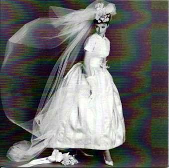 Wedding Card - Apple Blossom Dress, April 1960