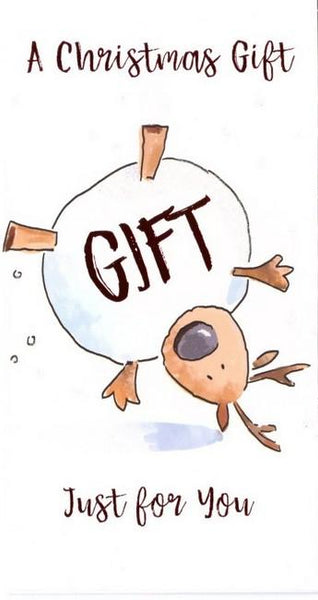 Christmas Card - Gift Wallet - Reindeer Antics