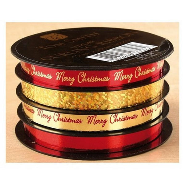 Ribbon on Spool - Red and Gold                    (AH)