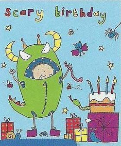 Children's Birthday Card - Monsters B