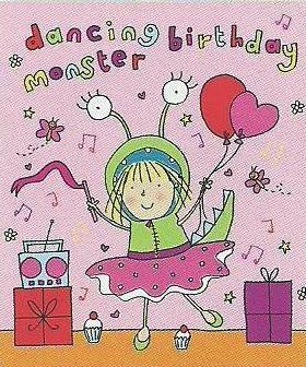 Children's Birthday Card - Monsters C