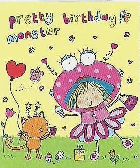 Children's Birthday Card - Monsters D