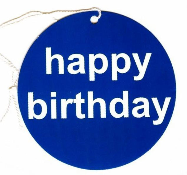 Gift Tags - Blue Happy Birthday