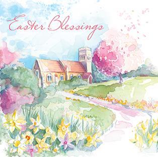 Easter Cards - Pack of 4 - Pathway To The Church